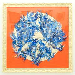 Burning peace symbol